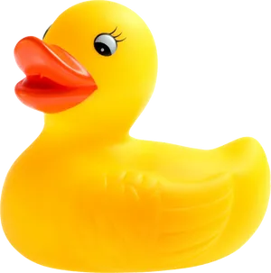 Classic Yellow Rubber Duck PNG Image