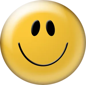 Classic Yellow Smiley Face PNG Image