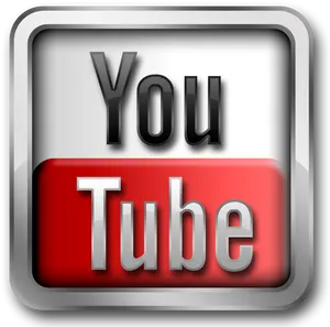 Classic You Tube Logo3 D Button PNG Image