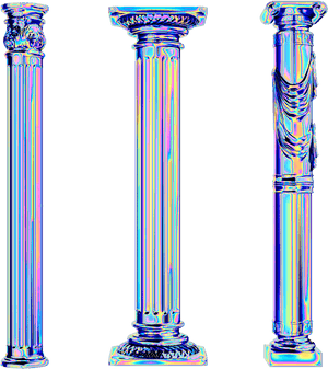 #holo #column #greek #roman #holo #holographic #vaporwave - Greek Column Png, Transparent Png PNG with transparent background