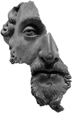 And White,chin,monochrome Photography,classical Sculpture,art,lawn, HD Png Download PNG image with transparent background