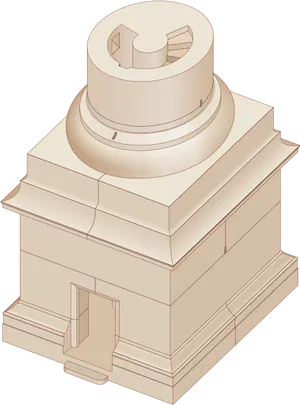 Classical Column Capital Illustration PNG Image