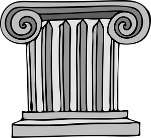 Classical Column Illustration.png PNG Image