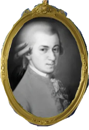 Classical Composer Portrait PNG Image