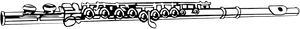 Classical Flute Graphic PNG image with transparent background