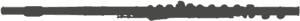 Classical Flute Silhouette PNG image with transparent background