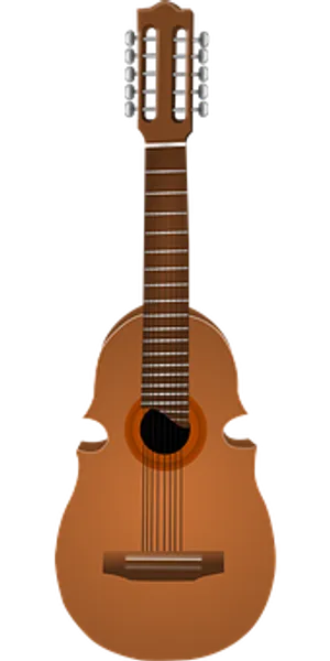 Classical Guitar Illustration PNG Image