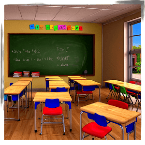 Classroom First Day Scene PNG fyn PNG