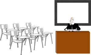 Clip Art Classroom Png - Classroom And Teacher Clip Arts, Transparent Png PNG image with transparent background