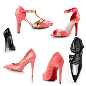 Classy Coral Heels PNG 06122024 PNG image with transparent background