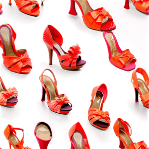 Classy Coral Heels PNG vci37 PNG image with transparent background