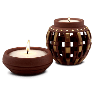 Clay Candle Holders PNG jde68 PNG