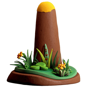 Clay Landscape Art PNG sap PNG