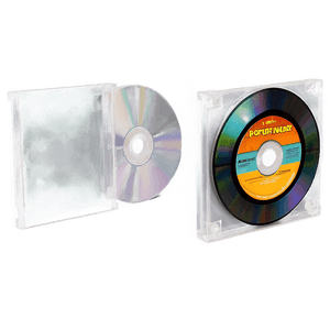 Clear CD Case Illustration PNG qxn23 PNG