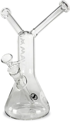 Clear Glass M A V Bong PNG Image