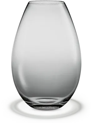 Clear Glass Vase Modern Design PNG Image