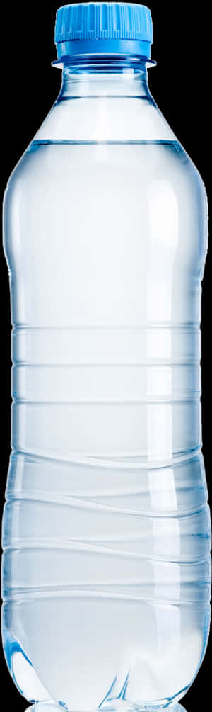 Clear Plastic Water Bottle Isolated PNG image with transparent background