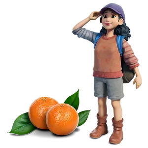 Clementine Harvest Scene Png 06252024 PNG Image