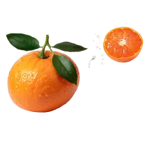 Clementine Splash And Slice Png Wbs62 PNG Image