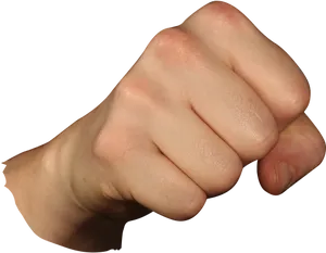 Clenched Fist Black Background PNG Image