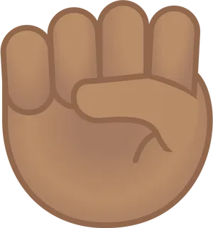 Clenched Fist Emoji Illustration PNG Image