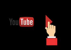 Clicking Playon You Tube Graphic PNG image with transparent background