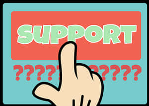 Clickingfor Support Graphic PNG with transparent background