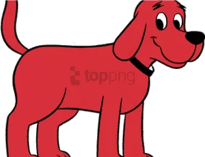 Clifford The Big Red Dog Cartoon PNG Image