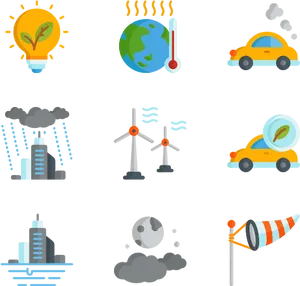 Climate Change Concepts Illustration PNG Image