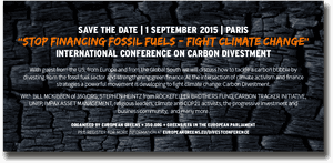 Climate Change Conference Announcement PNG image with transparent background