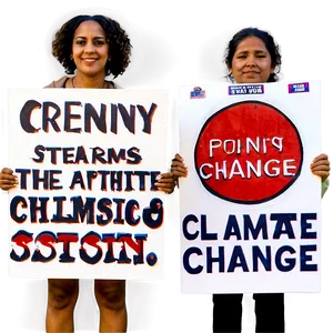 Climate Change Picket Sign Png Jkb PNG Image