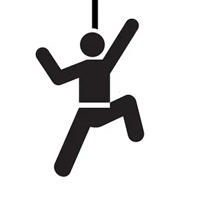 Climbing Silhouette Icon PNG Image