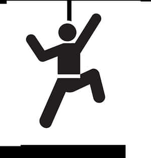 Climbing Silhouette Icon PNG image with transparent background