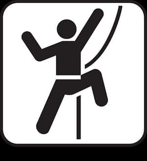 Climbing Sport Symbol PNG image with transparent background
