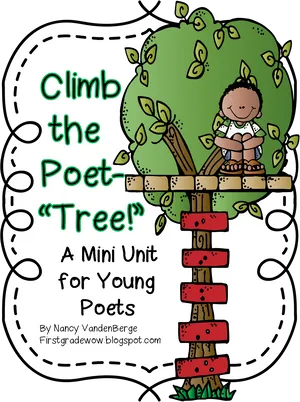 Climbthe Poet Tree Educational Cover PNG Image