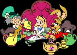 Clip Art Alice In Wonderland Tea Party - Disney Alice In Wonderland Png, Transparent Png PNG image with transparent background