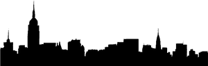 Clip Art Outline Of Chicago Skyline, HD Png Download PNG image with transparent background