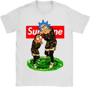 Clip Art Rick And Morty Rap God - Supreme T Shirt Rapper, HD Png Download PNG image with transparent background
