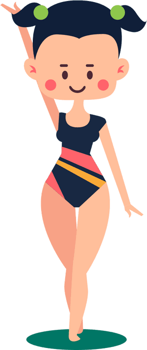 Clip Art Transprent Png - Clip Art Gymnastics Standing, Transparent Png PNG image with transparent background