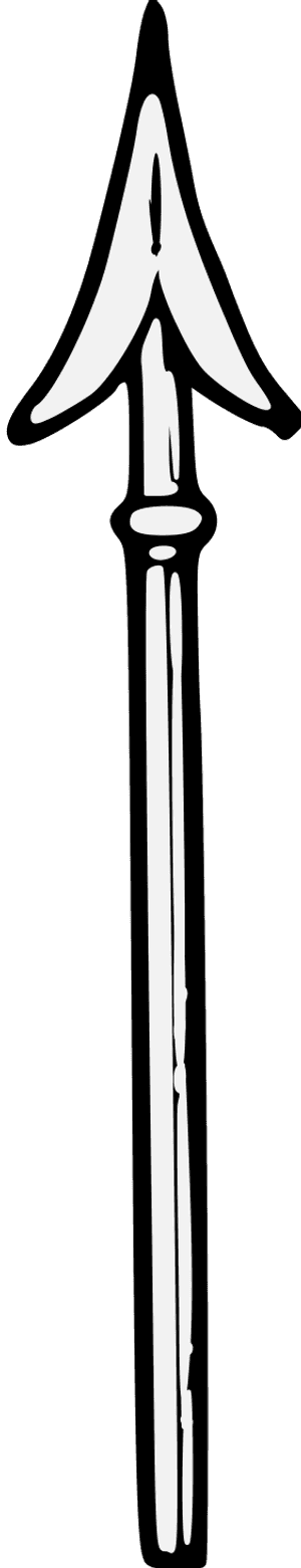 Clipart Black And White Spear, HD Png Download PNG