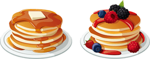 Clipart Food Bacon - Pancake Clipart Png, Transparent Png PNG image with transparent background