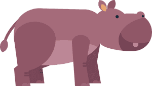 Clipart Hippo Mammal - Hippopotamus, HD Png Download PNG image with transparent background