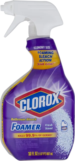 Clorox Bathroom Bleach Foamer Spray Bottle PNG Image