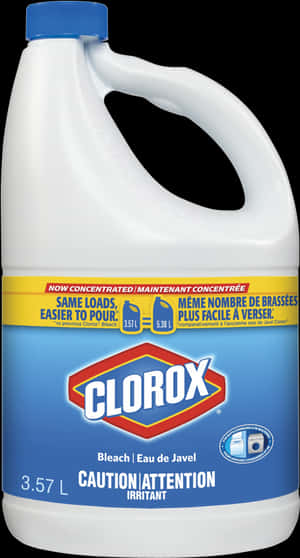 Clorox Bleach Container3.57 L PNG image with transparent background