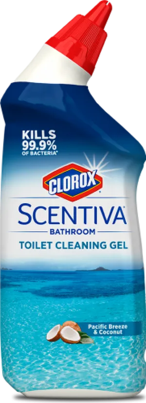 Clorox Scentiva Toilet Cleaning Gel Bottle PNG Image