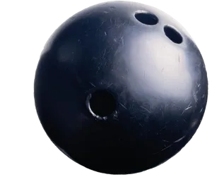 Close Up Black Bowling Ball PNG Image