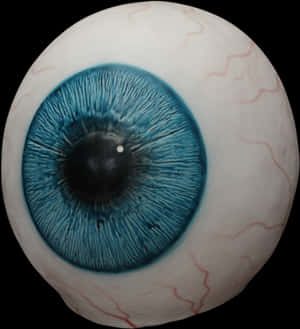 Close Up Blue Human Eyeball PNG image with transparent background