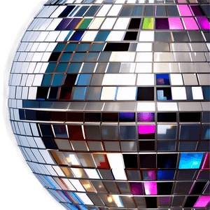 Close Up Disco Ball Reflections PNG image with transparent background