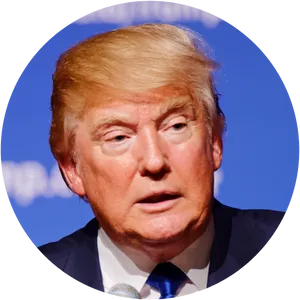 Close Up Donald Trump Speaking PNG Image