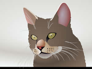 Close Up Vector Illustrationof Cat Face PNG image with transparent background